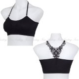 かわいいレースが注目度大！スポーツブラ　ブラトップ　＜ヨガ　フィットネス　ダンス＞　レディース　全10色展開