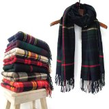 大判 ストール レディース 厚手 チェック ショール マフラー ひざ掛け 選べる7色